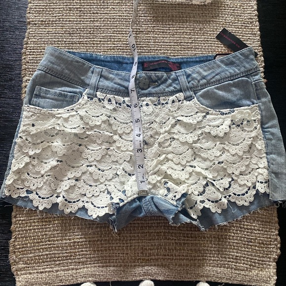 NOBO crochet front denim shorts - Picture 5 of 5